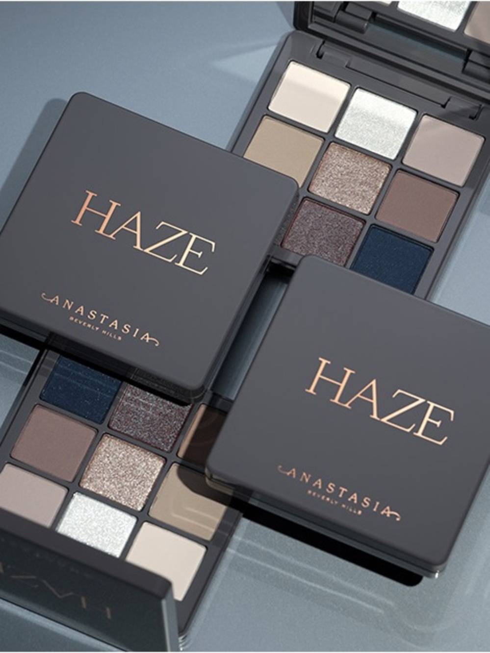Anastasia Beverly Hills Haze Eyeshadow Palette — Navy, Taupe & Champagne Shades